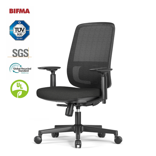 ErgoSift M1 Ergonomic Office Chair with Soft Cushion, Lumbar Spine Support, Seat Slide Function & 3D Adjustable Armrests