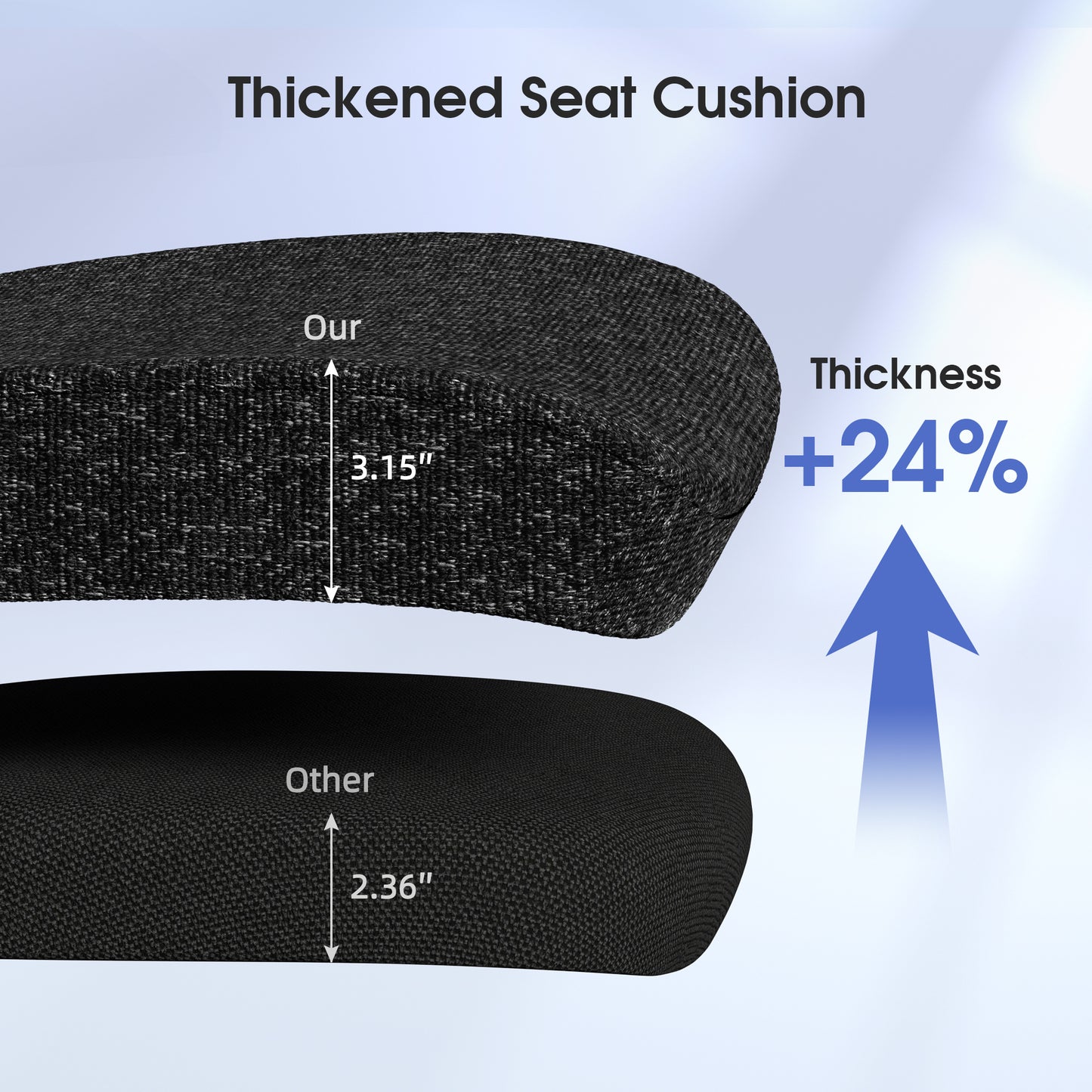 Ergosift Ergonomic Mesh Office Chair — Lumbar Support, Adjustable Headrest/Armrests, Seat Depth, 90–135° Recline