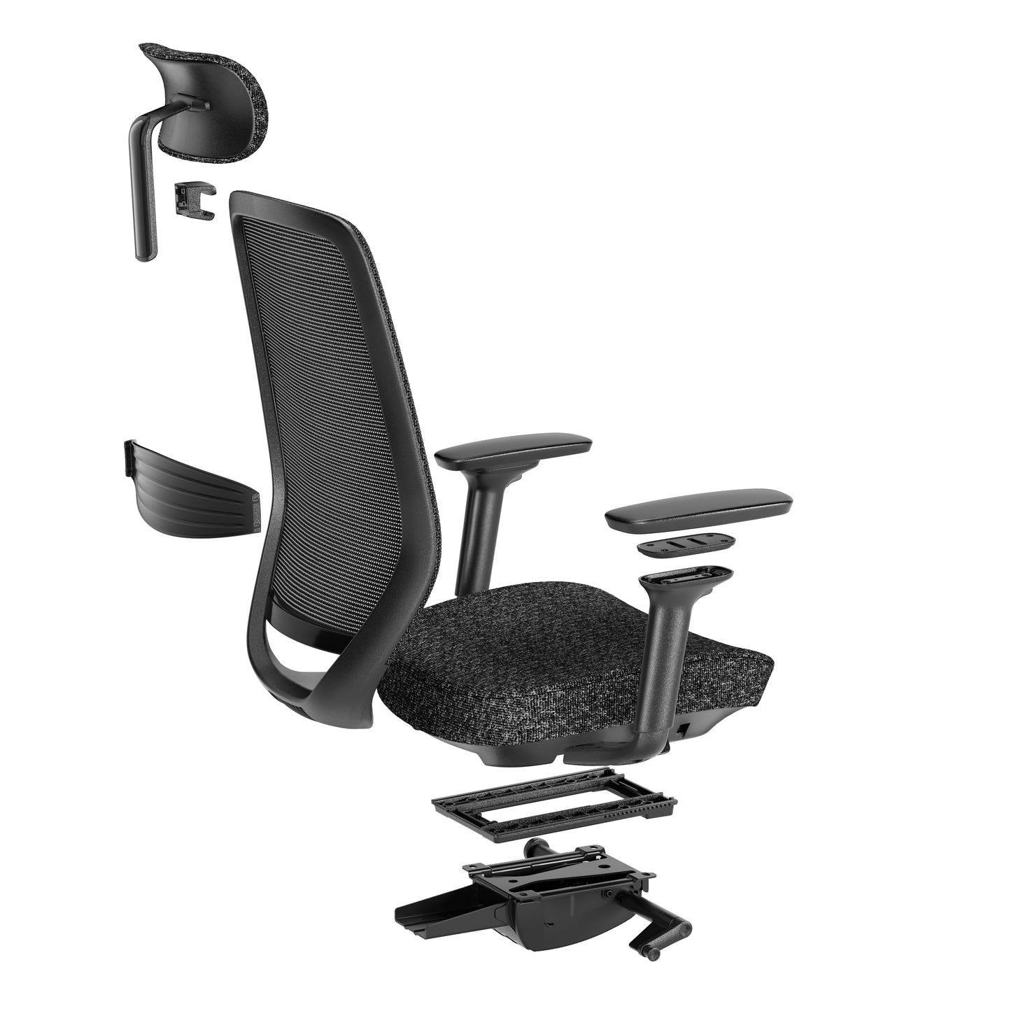 Egosift Ergonomic Office Chair with Thickened seat Soft Cushion & Breathable Mesh Spine Support