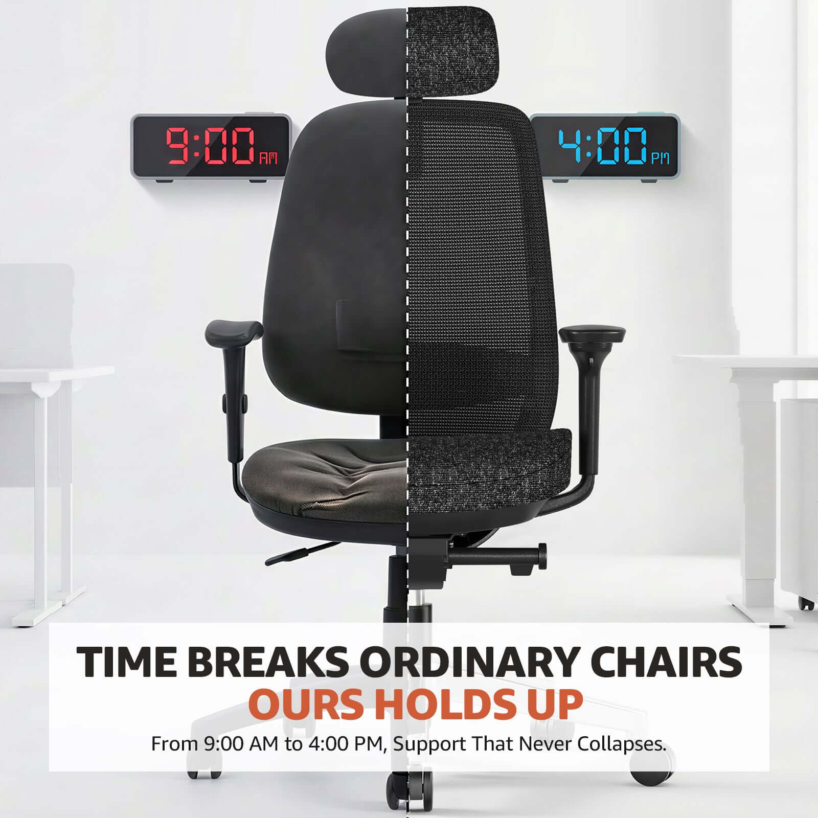 ErgoSift M2 ergonomic office chair with lumbar support, designed for all-day comfort and durability.