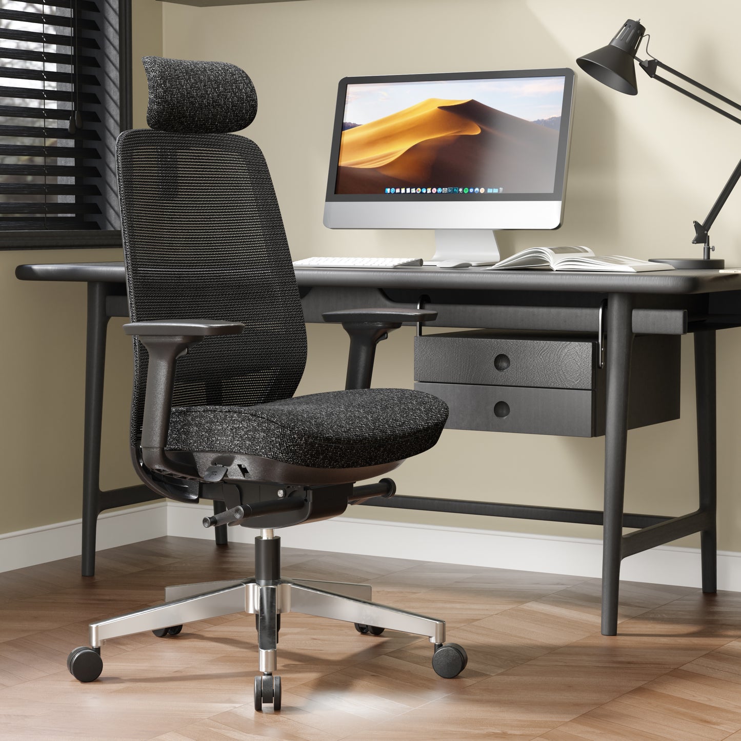 Egosift Ergonomic Office Chair with Thickened seat Soft Cushion &  Breathable Mesh Spine Support