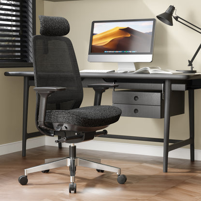 Egosift Ergonomic Office Chair with Thickened seat Soft Cushion &  Breathable Mesh Spine Support