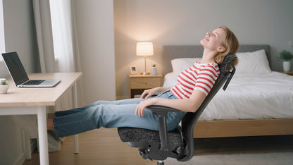 Egosift Ergonomic Office Chair with Thickened seat Soft Cushion &  Breathable Mesh Spine Support