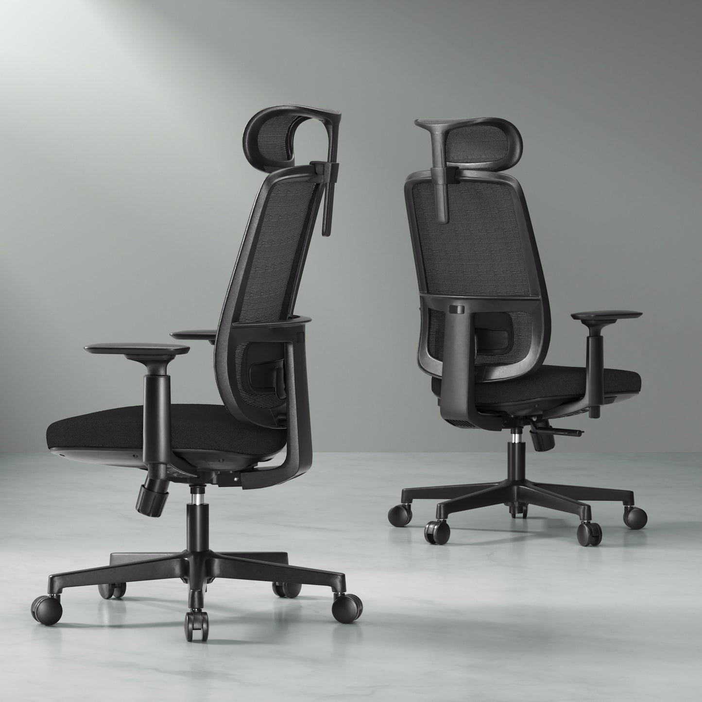ErgoSift Ergonomic Mesh Office Chair With Lumbar Support, Adjustable Headrest, Armrest, Seat Depth And Tilt