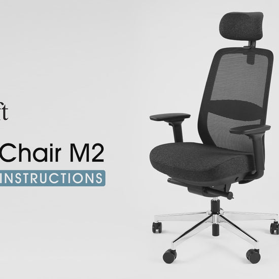 ErgoSift M2 ergonomic office chair with lumbar support featuring adjustable 4D armrests and breathable backrest design.